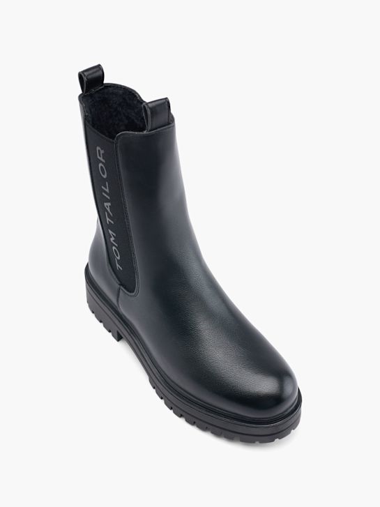 TOM TAILOR Chelsea obuv Čierna 47126 2