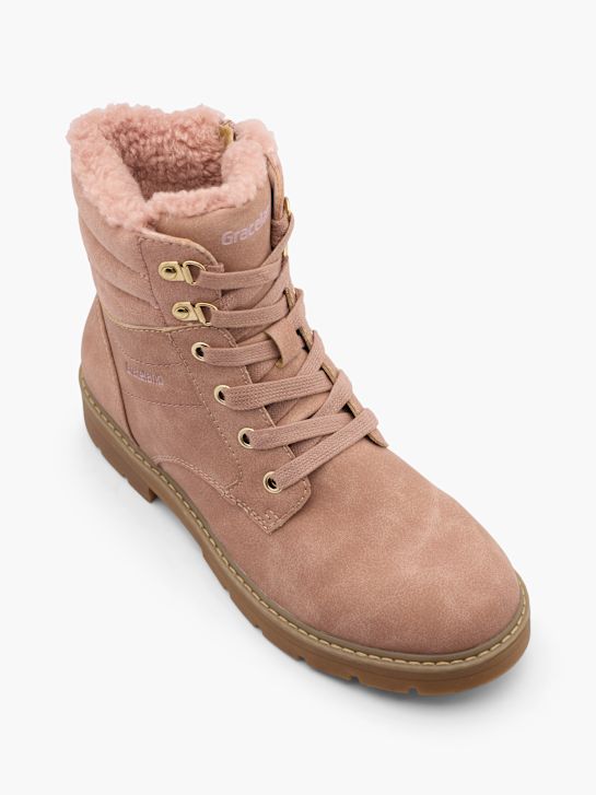 Graceland Bota con cordones Rosa 47121 2