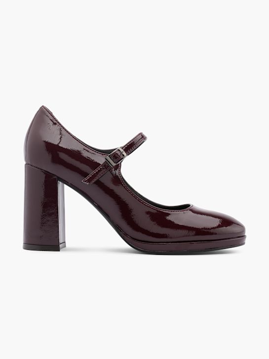 Catwalk Décolleté con fibbia Rosso scuro 47542 1