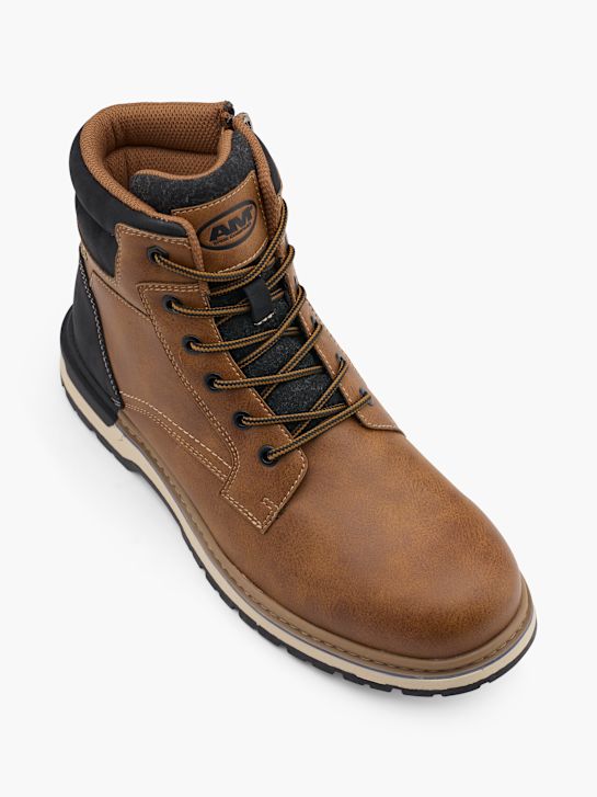 AM SHOE Bottes à lacets Marron 47583 2