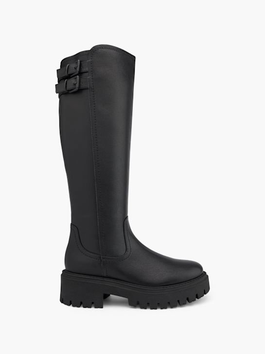 Catwalk Bredskaftet støvle Sort 49695 1