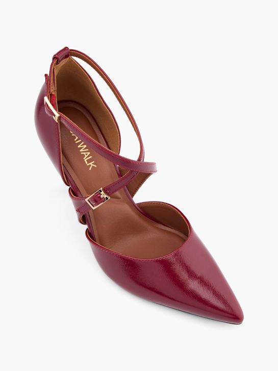 Catwalk Sapato de salto com fivela Cor de vinho 50123 2