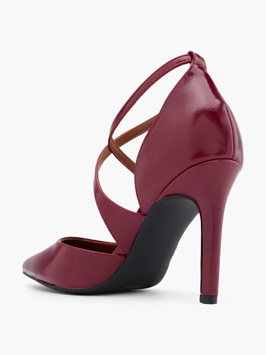 Catwalk Csatos körömcipő burgundi 50123 3