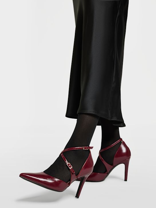 Catwalk Csatos körömcipő burgundi 50123 5