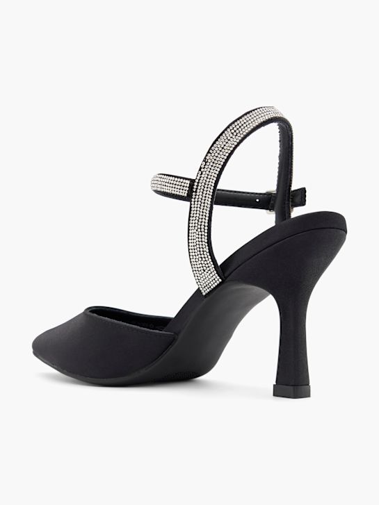 Catwalk Aukštakulniai su dirželiu Juoda 52606 3