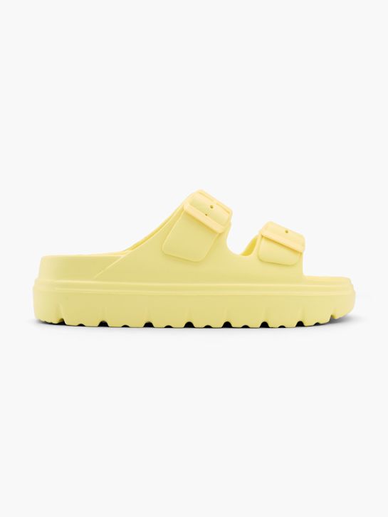Claudia Ghizzani Flache Pantolette Gelb 52623 1