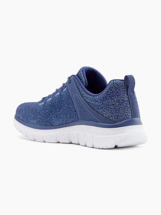 Skechers Slip On Sneaker Blau 53004 3
