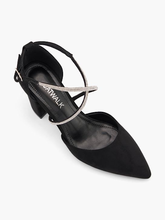 Catwalk Czółenka z zapięciem Czarny 53613 2