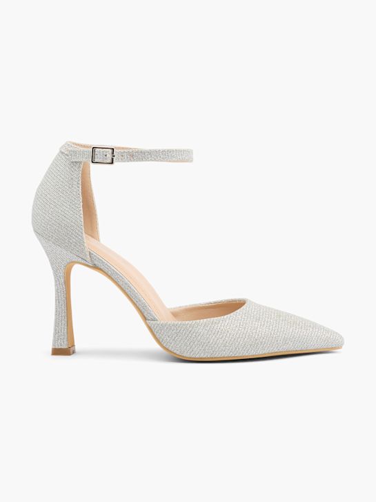 Catwalk Pump med spænde Sølv 53617 1