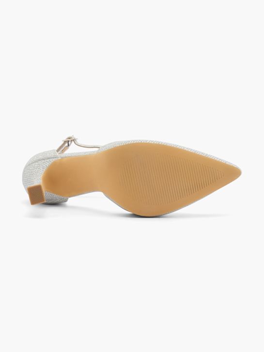 Catwalk Pump med spänne Silver 53617 4