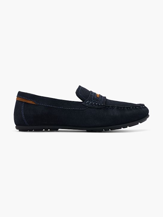 AM SHOE Mokasyny Niebieski 57115 1