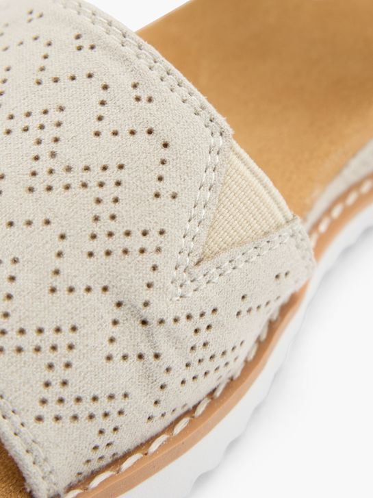 Skechers Magassarkú szandál törtfehér 57553 5