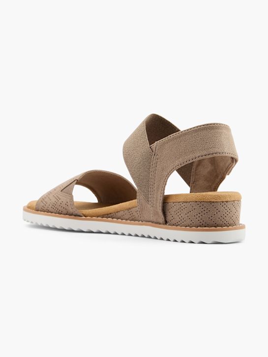Skechers Magassarkú szandál vakondszürke 57555 3