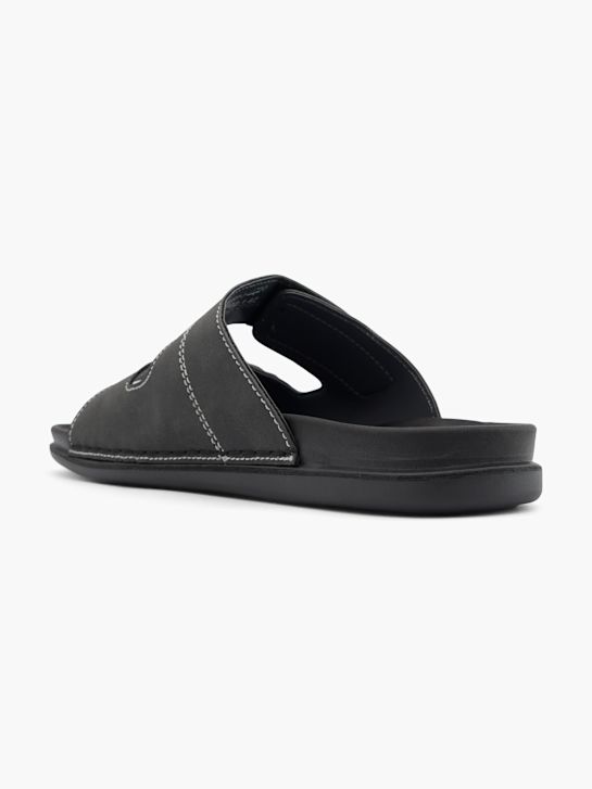 Memphis One Flache Pantolette Schwarz 58393 3