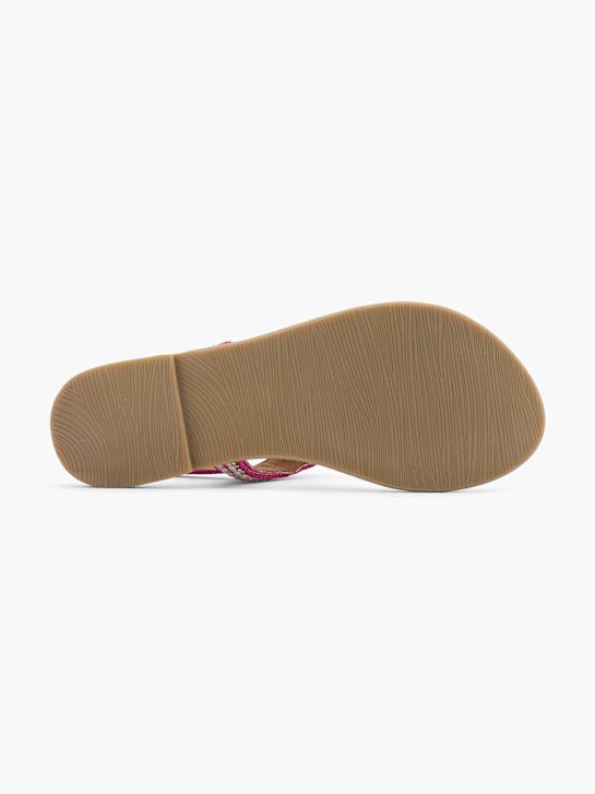 5th Avenue Sandal med tå-split Pink 58434 4