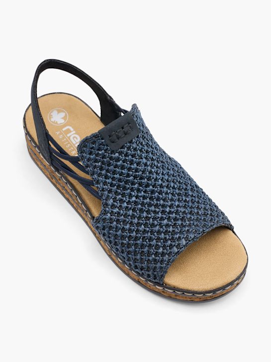 Rieker Sandales à talons Bleu 58615 2