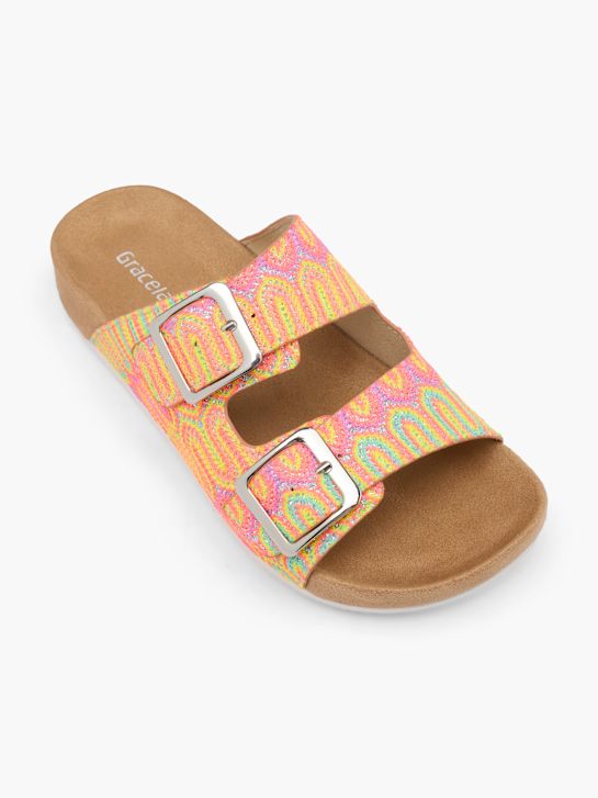 Graceland Flache Pantolette Orange 58910 2