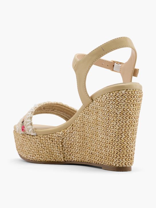 Graceland Högklackad sandal Beige 58848 3