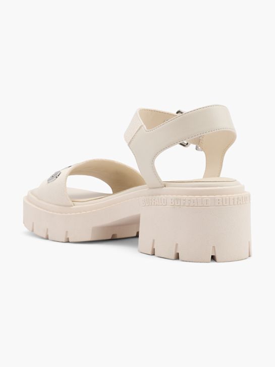 Buffalo Sandalo con tacco Beige 58956 3