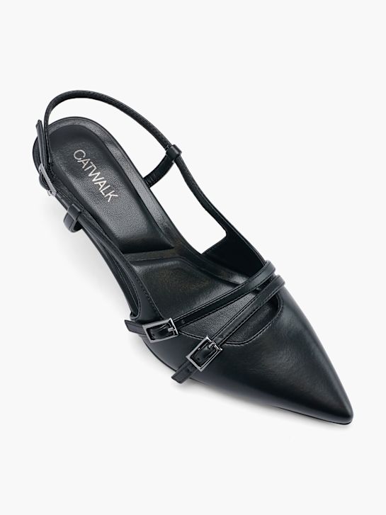 Catwalk Décolleté con cinturino Nero 59035 2