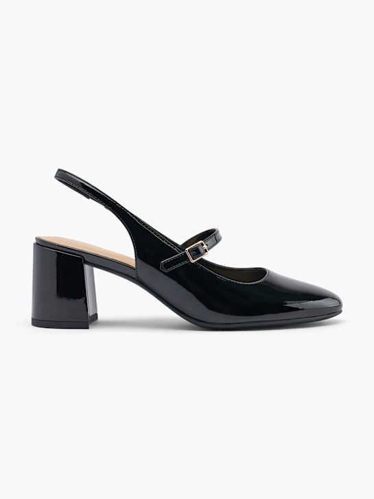 Graceland Slingback pump Sort 59036 1