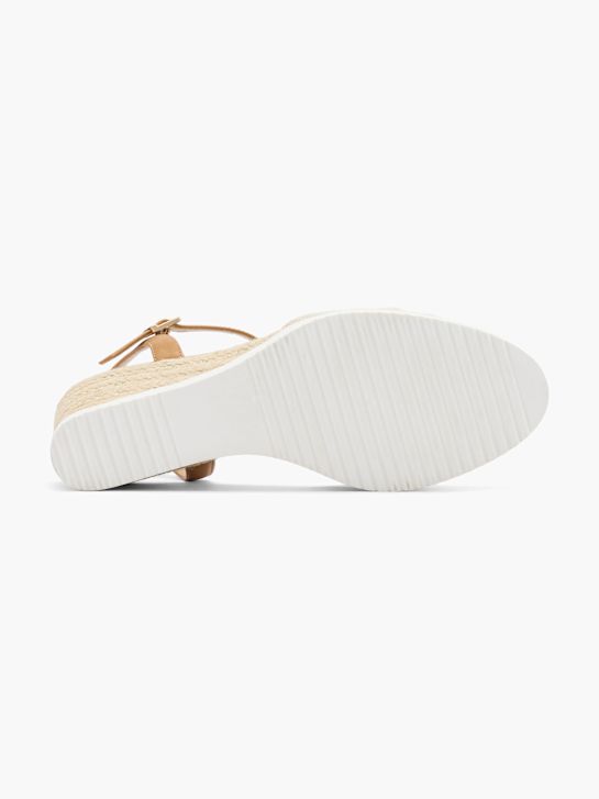Graceland Magassarkú szandál bézs 59039 4