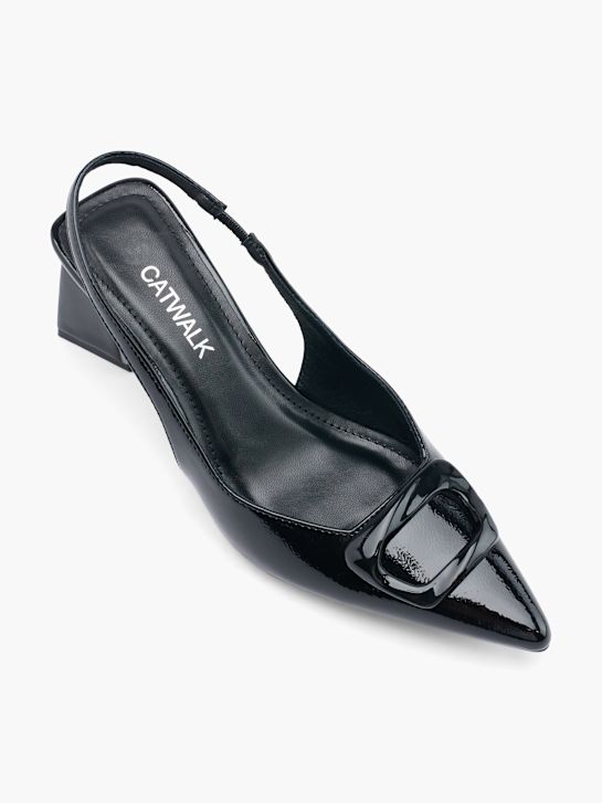 Catwalk Slingpumps Schwarz 60734 2