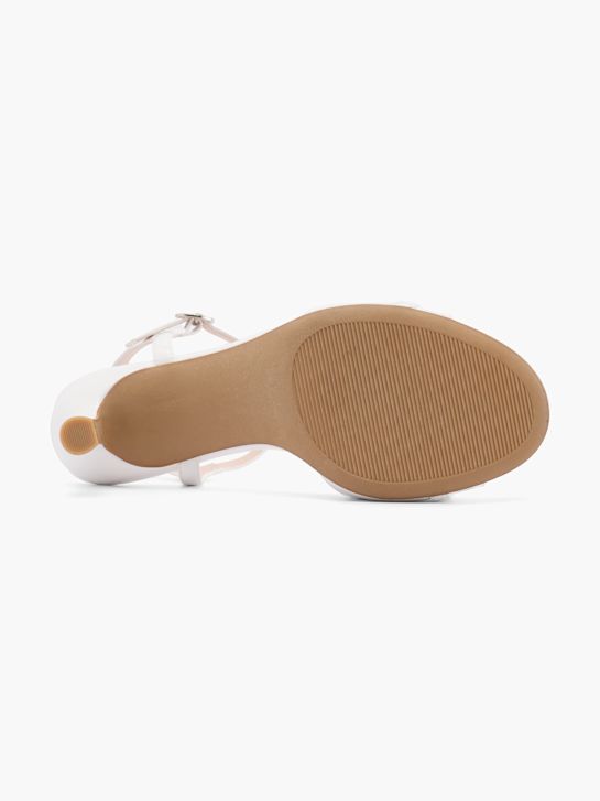 Graceland Højhælet sandal Hvid 59612 4