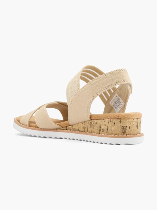 Skechers Magassarkú szandál bézs 59949 3