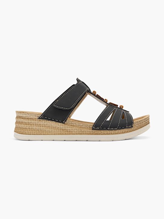 Romika Flache Pantolette Schwarz 59968 1