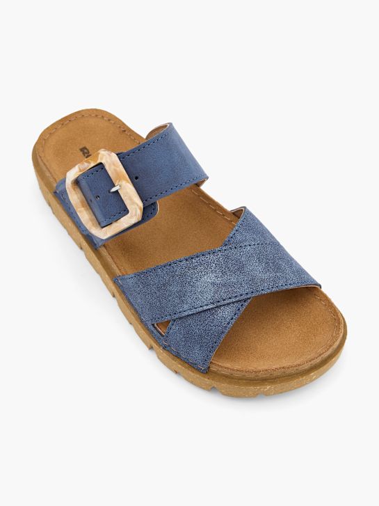 Romika Tieffuß Pantolette Blau 59976 2