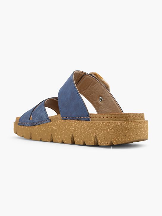 Romika Tieffuß Pantolette Blau 59976 3