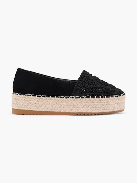 Graceland Espadrilky Černá 60000 1