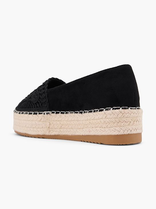 Graceland Espadrilky Černá 60000 3