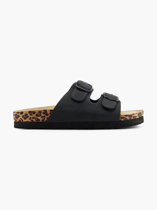 Graceland Chinelo com palmilha alta Preto 60040 1