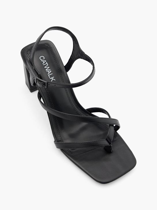Catwalk Sandale cu toc Negru 60294 2