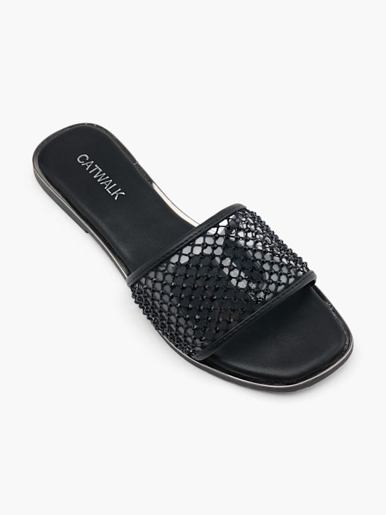 Catwalk Slip in sandal Sort 60493 2