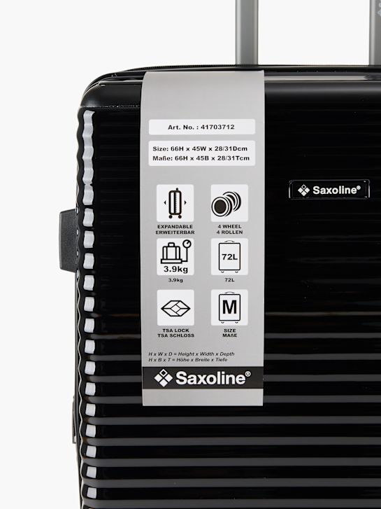 Saxoline Kufr Černá 60807 4