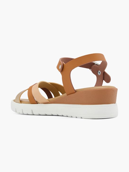 Graceland Højhælet sandal Brun 61430 3
