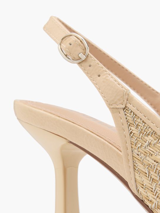 Catwalk Slingback salonarji Bež 60998 6