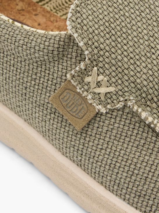 HEYDUDE Mokassin Olive 61413 5