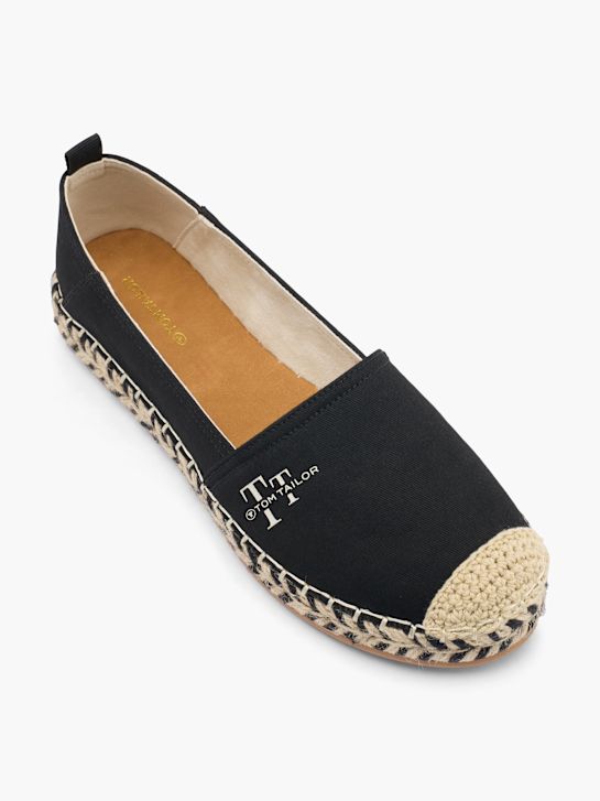 TOM TAILOR Espadryle Czarny 61590 2