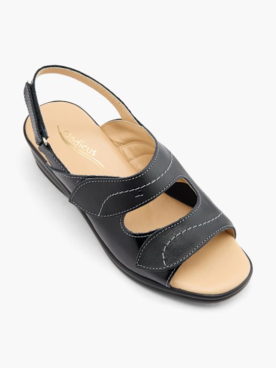 Medicus Sandalo con tacco Nero 61764 2