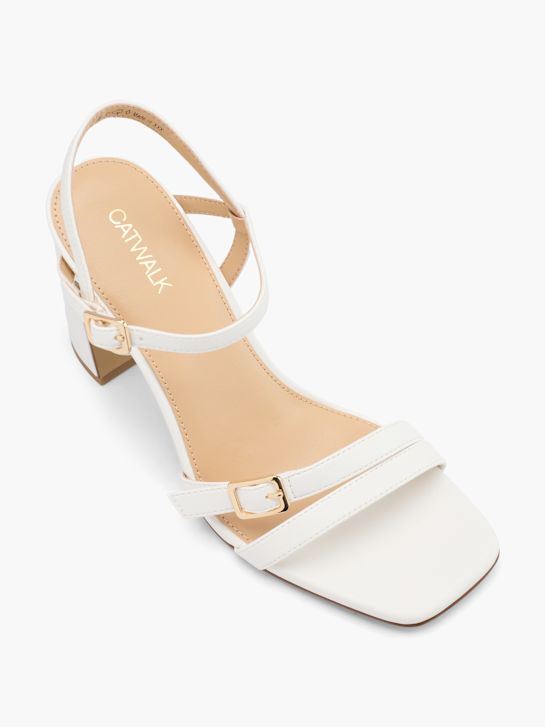 Catwalk Sandalo con tacco Bianco 62098 2