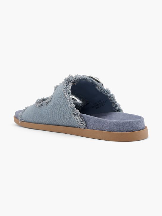 Catwalk Mélyített talpú papucs kék 62179 3