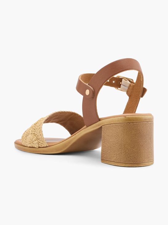 5th Avenue Højhælet sandal Beige 62290 3