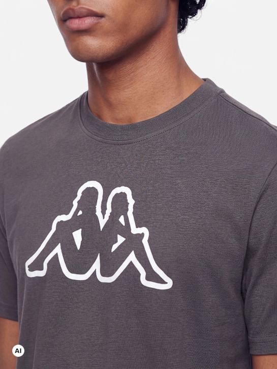 Kappa Tee-shirt Noir 63420 4