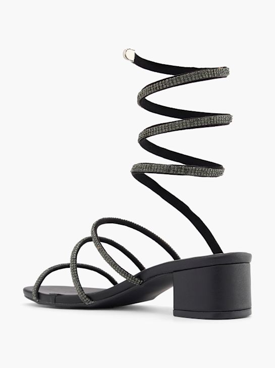 Catwalk Ciabatta aperta dietro Nero 62332 3