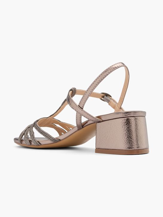 Graceland Högklackad sandal Brons 62472 3