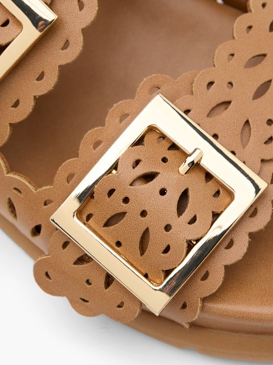 Catwalk Tieffuß Pantolette Cognac 62481 5
